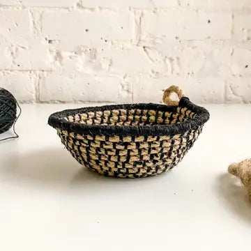 Naomi Nesting Bowls Kit Jute with Onyx