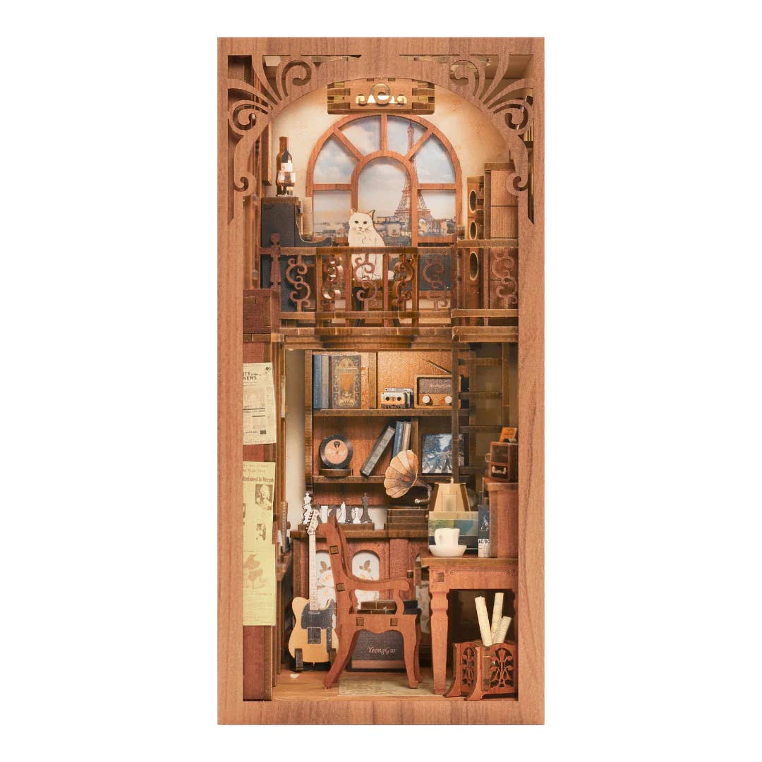 Diy Book Nook Kit: the Secret Rhythm with Dust Cover