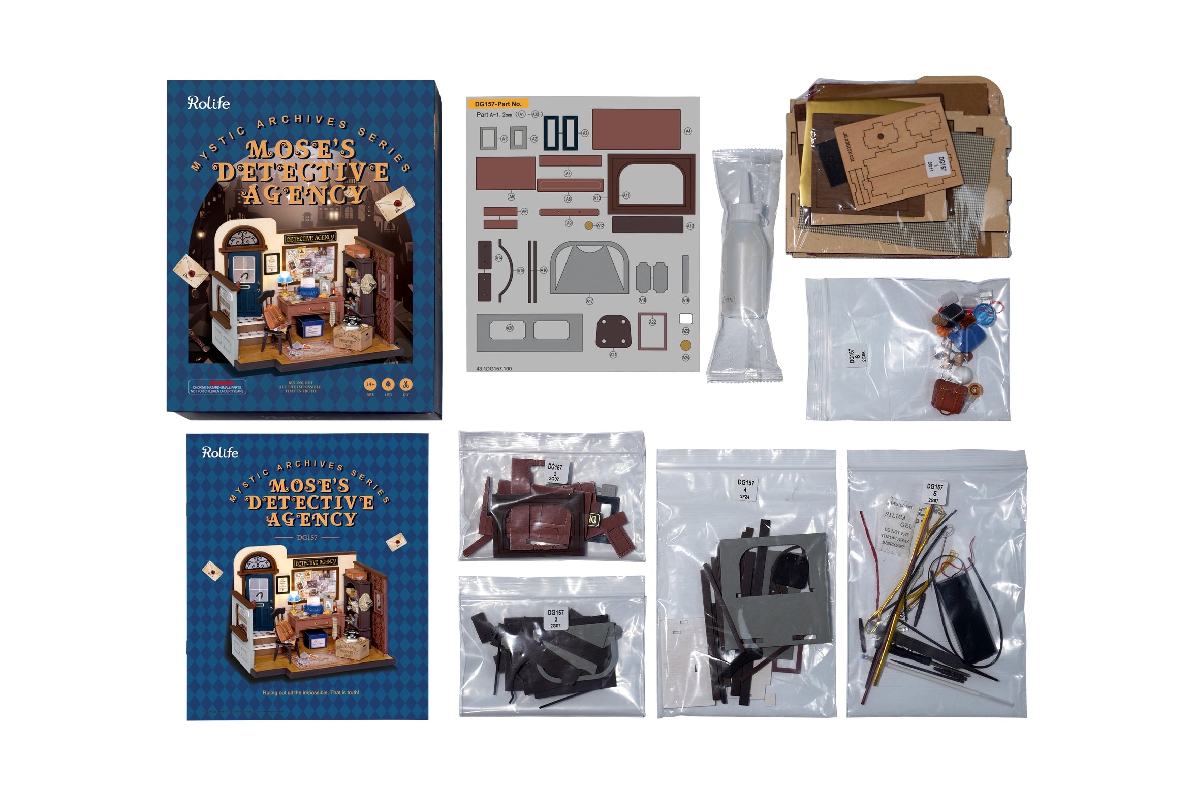Diy Miniature House Kit: Mose's Detective Agency
