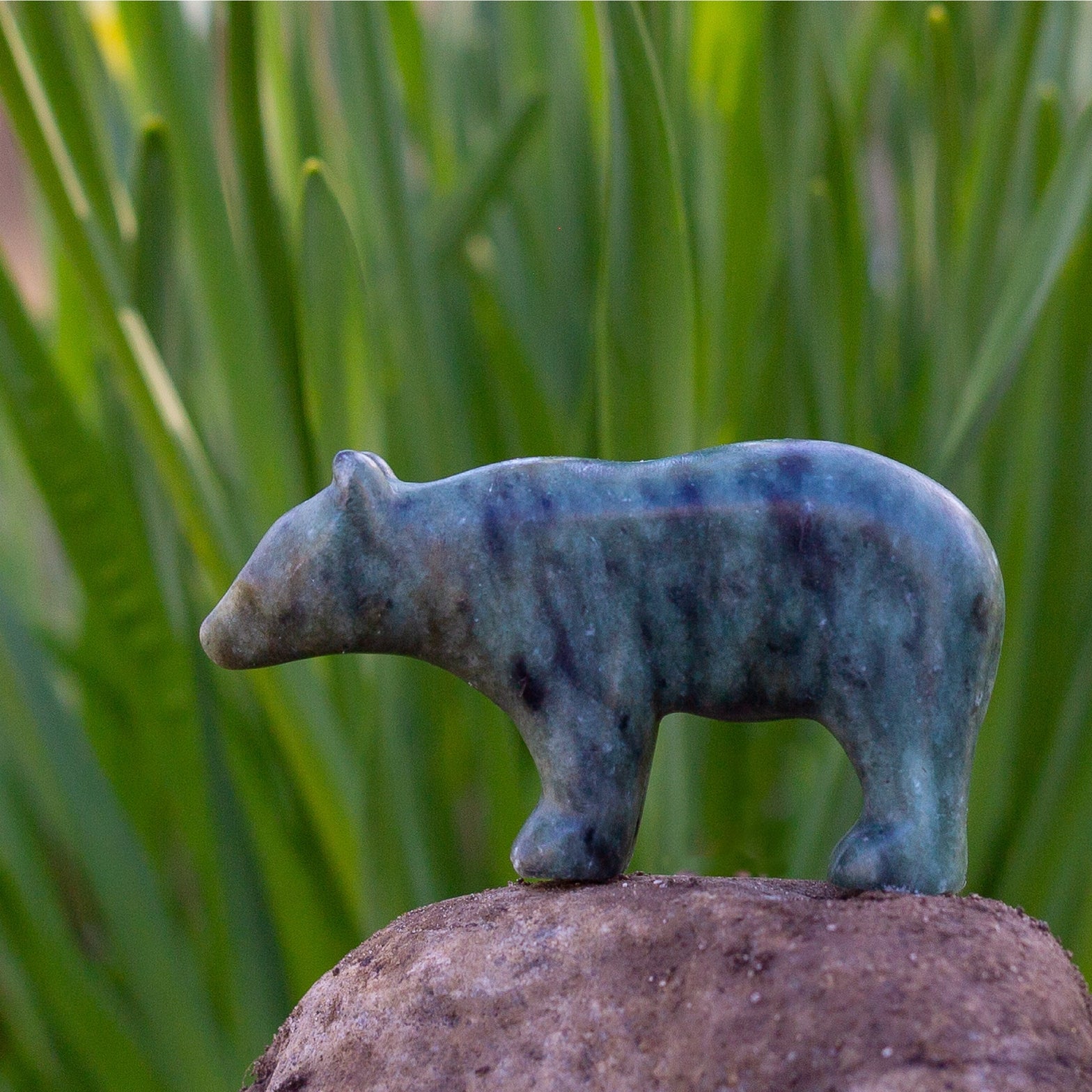 BEUK Bear Soapstone Carving and Whittling