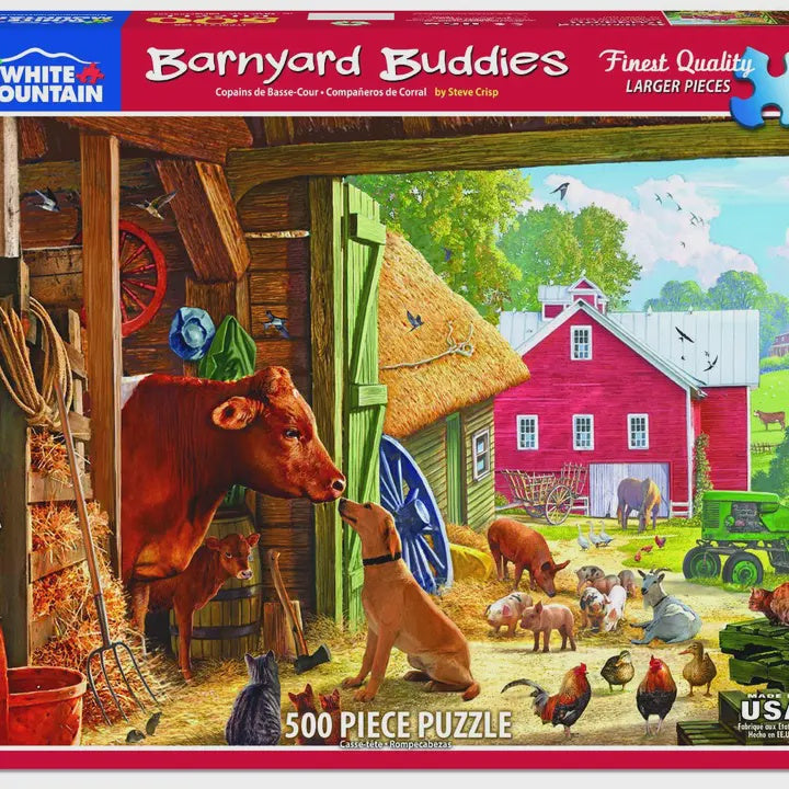 Barnyard Buddies (1254pz) - 500 Piece Jigsaw Puzzle