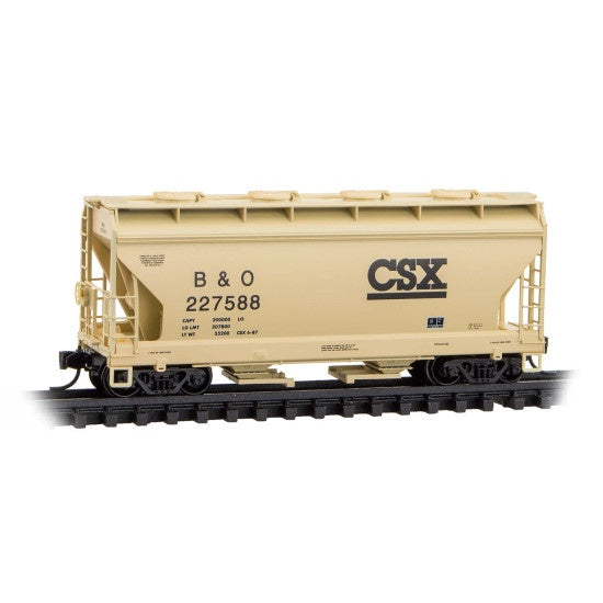 Micro Trains N CSX® Rd# 227588 2-Bay Covered Hopper