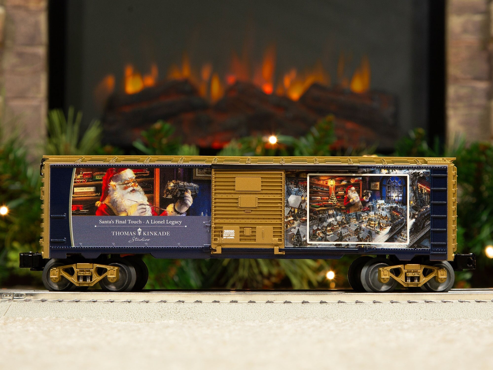 2538090 "Santa's Final Touch" - A Lionel Legacy Boxcar