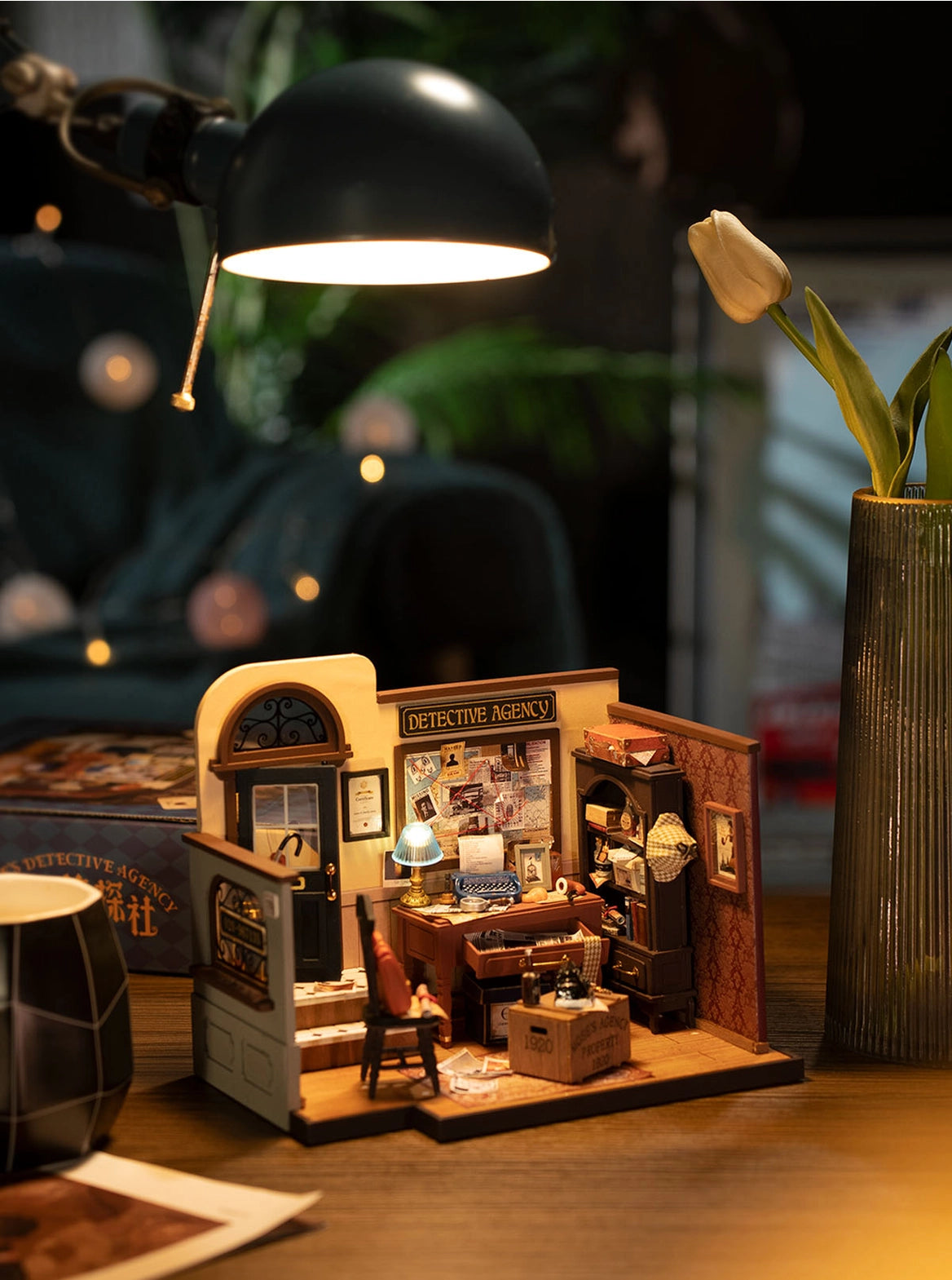 Diy Miniature House Kit: Mose's Detective Agency