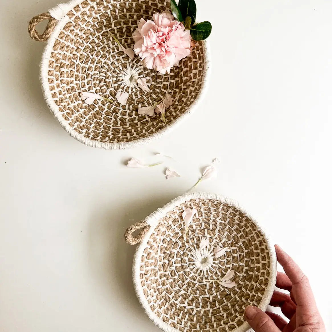 Naomi Nesting Bowls Kit Jute with Ivory