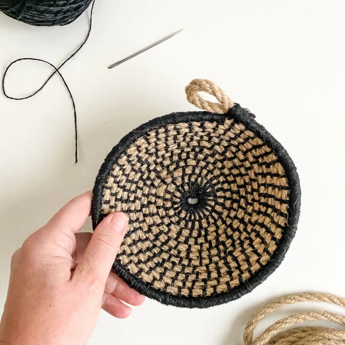 Naomi Nesting Bowls Kit Jute with Onyx