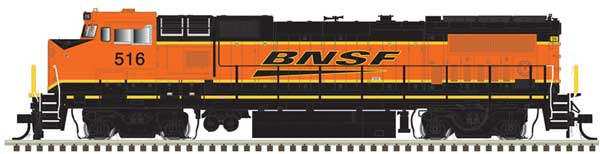 10004337 GE Dash 8-40BW - LokSound and DCC - Master(R) Gold -- BNSF Railway #516 (Wabtec Rebuild, orange, black, Wedge Logo)