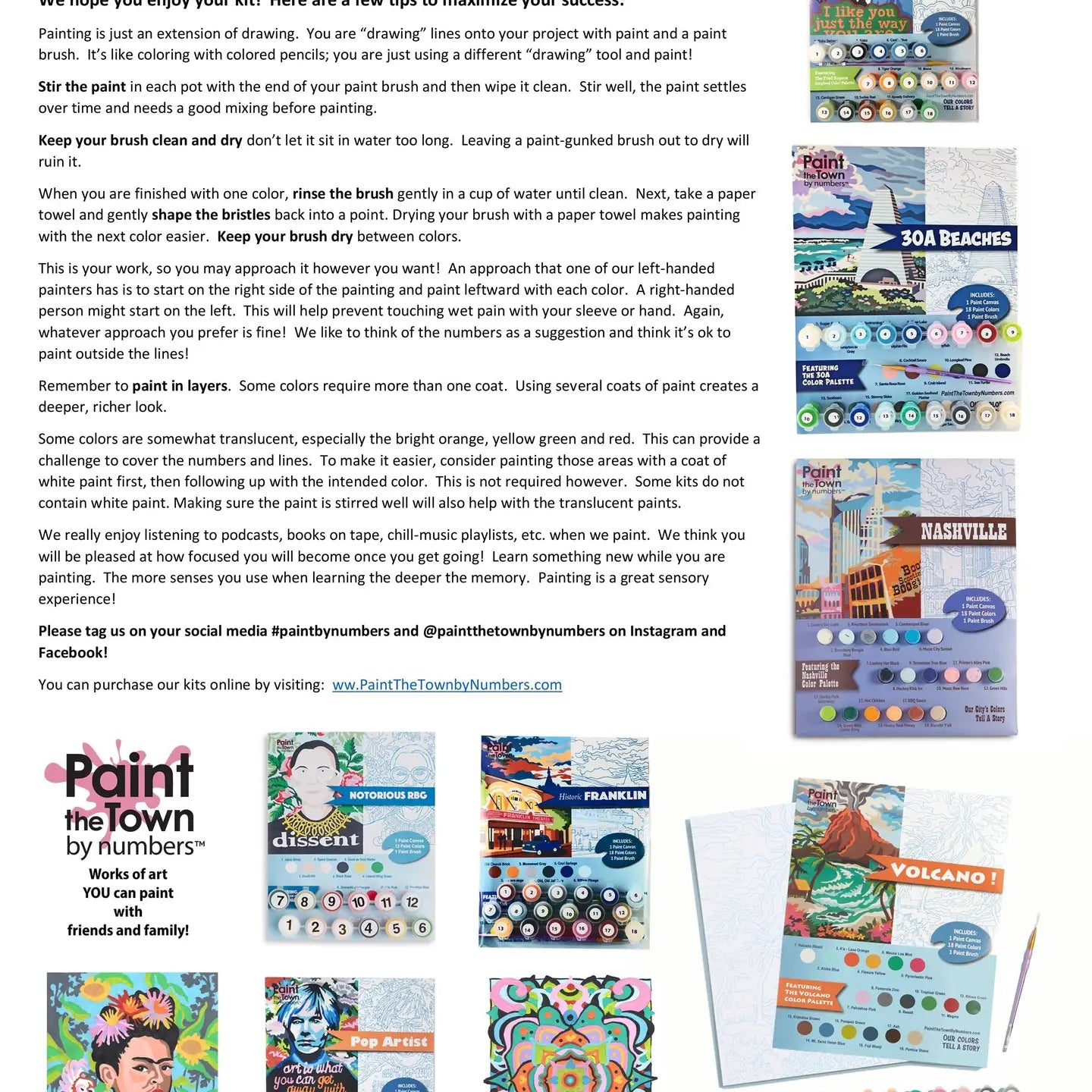 Painted Desert Paint by Number Kit 8”x10”