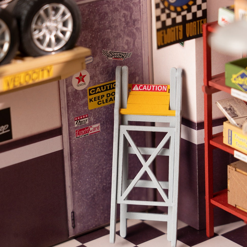 DG165 Garage Workshop Robotim Rolife Diy Miniature House Kit