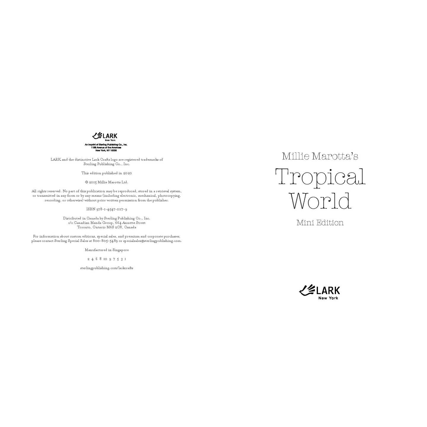 Millie Marotta's Tropical World: Mini Coloring Book