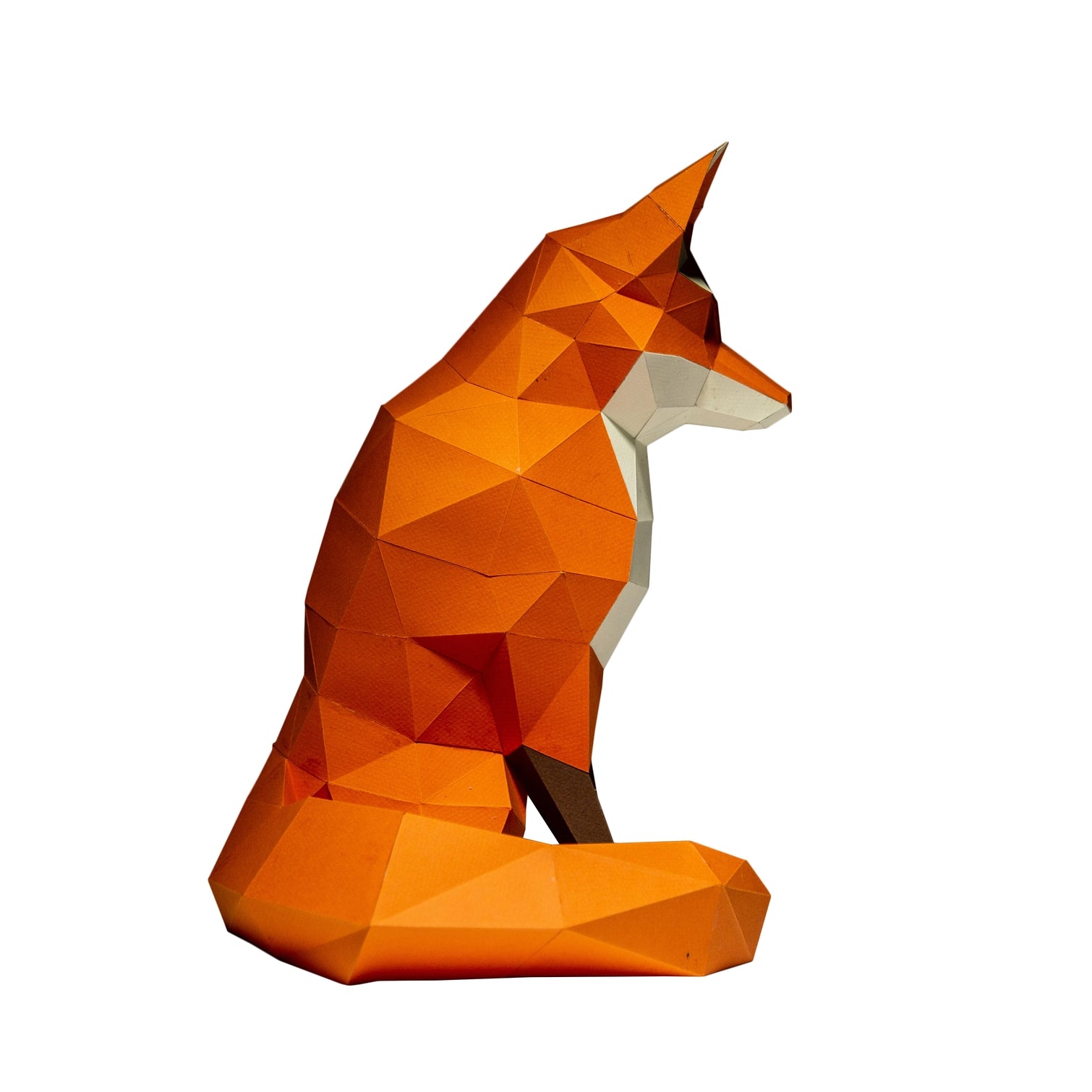 FOXTWOR  Walking Fox Papercraft Origami Model, Fox 3D Model