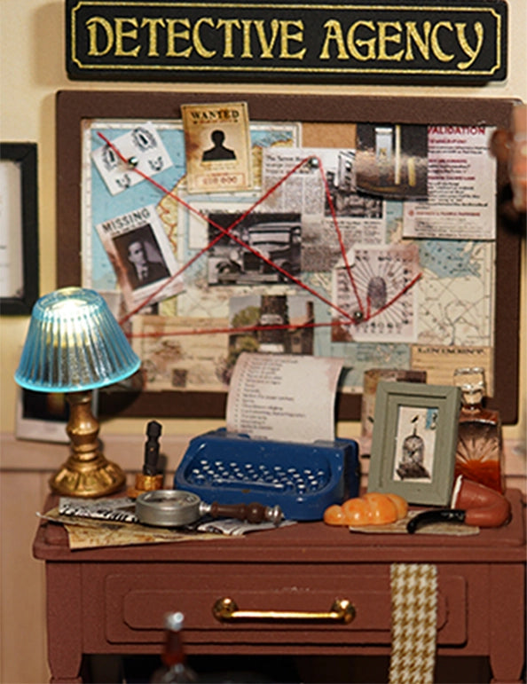 Diy Miniature House Kit: Mose's Detective Agency
