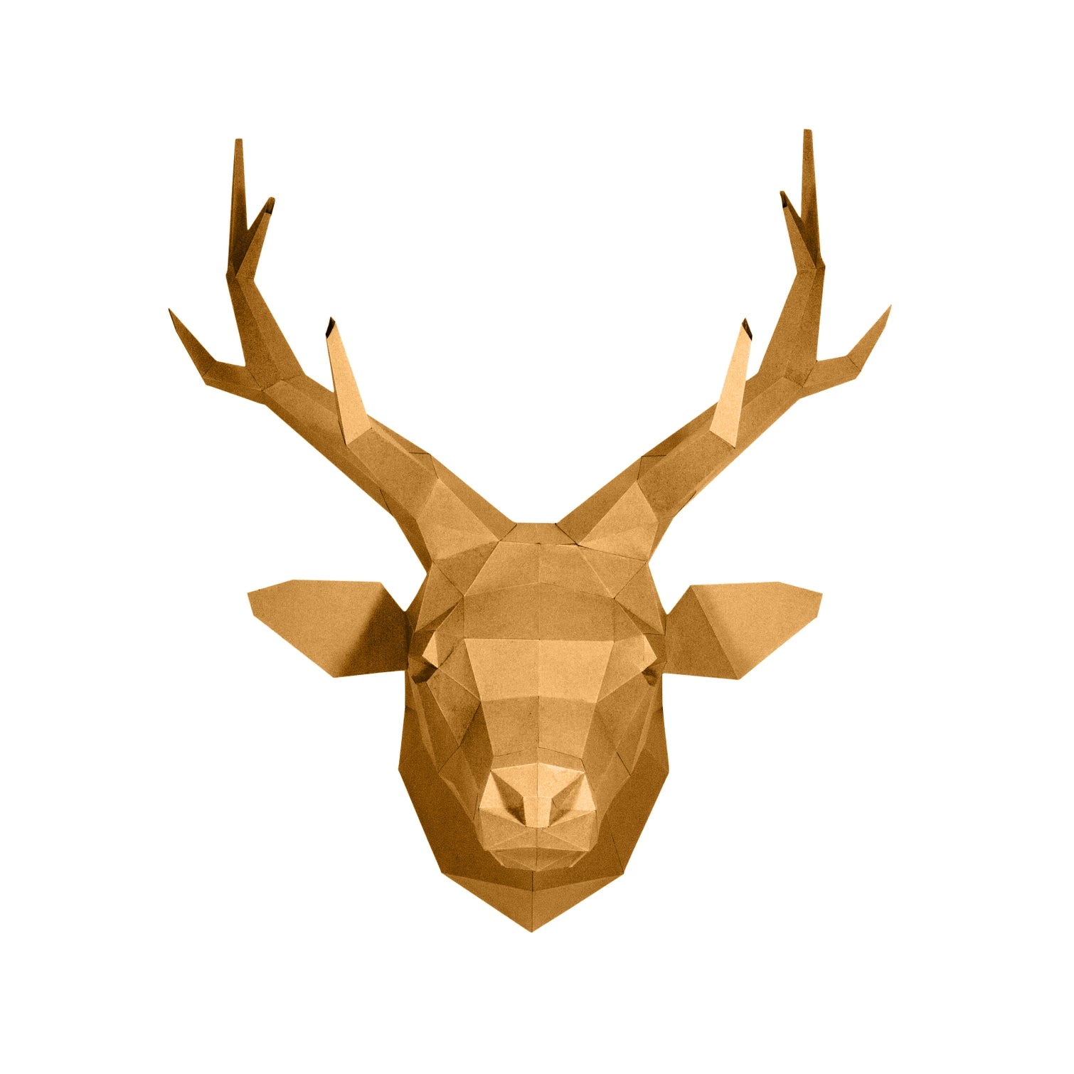 DEEWGO Deer Head Papercraft Origami Wall Art - Gold Limited Edition