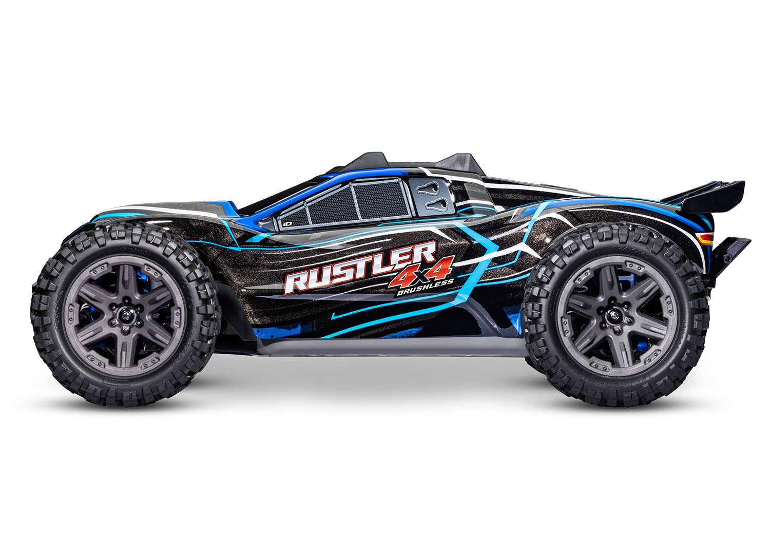 67164-4-BLUE RUSTLER 4X4 BL-2S Brushless: 1/10 Scale 4WD Stadium Truck
