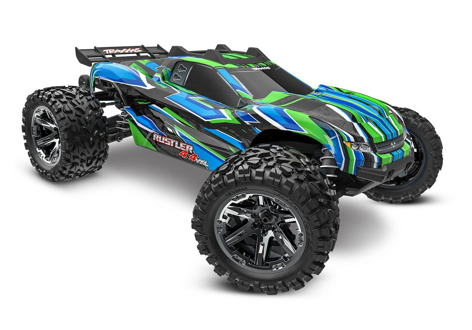 67376-4-GRN RUSTLER VXL 4X4 BRUSHLESS HD