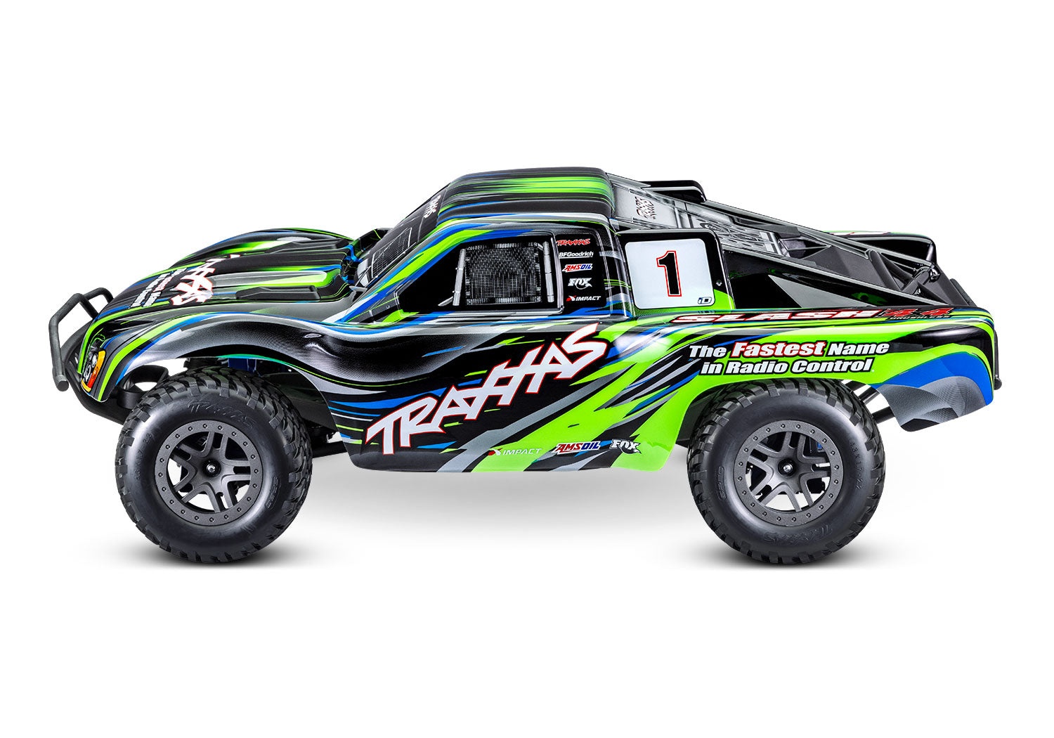 68154-4-GRN SLASH 4X4 BL-2S Brushless: 1/10 Scale 4WD Short Course Truck