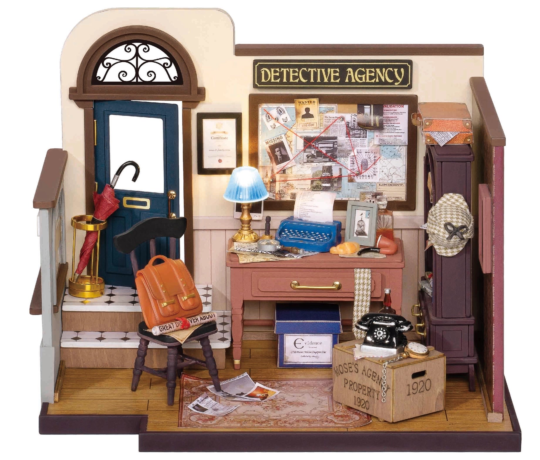 Diy Miniature House Kit: Mose's Detective Agency