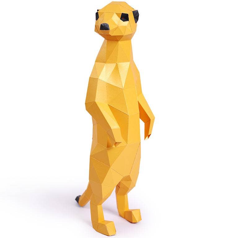 MEETGO Meerkats 3D Paperart Origami Model