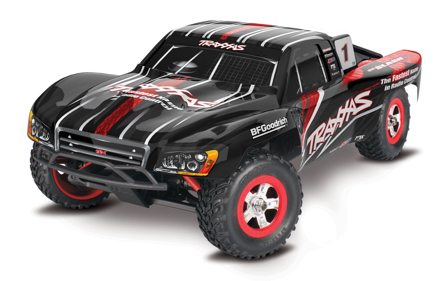 70054-8-BLK 1/16 Scale Slash: 4X4 Short Course Truck w/USB-C
