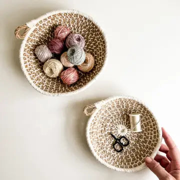 Naomi Nesting Bowls Kit Jute with Onyx