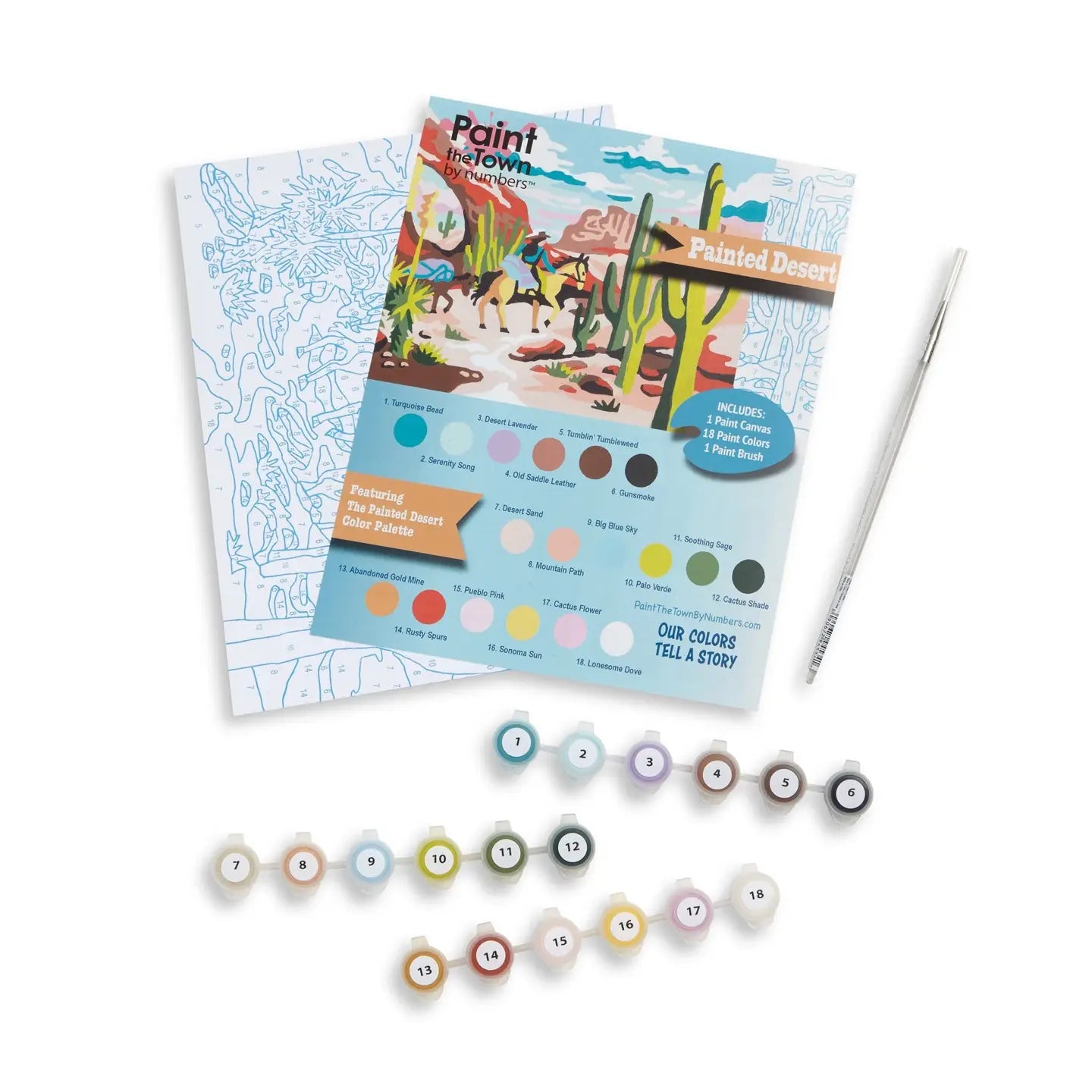 Painted Desert Paint by Number Kit 8”x10”