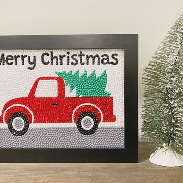 Christmas Tree Truck Diamond Art Kit