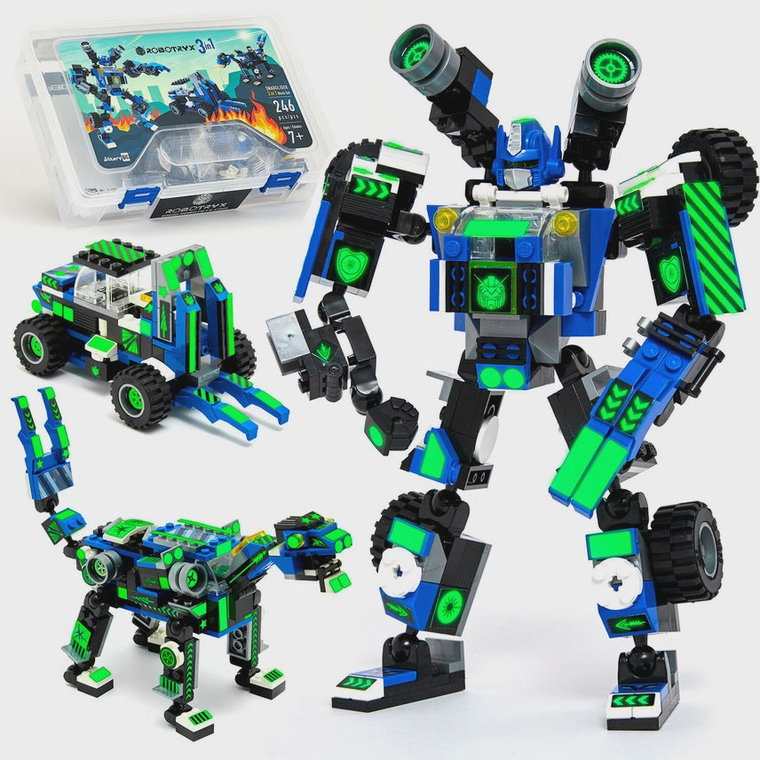 Robot 3-in-1 Building Toy Set (246 Pc) Snabglider