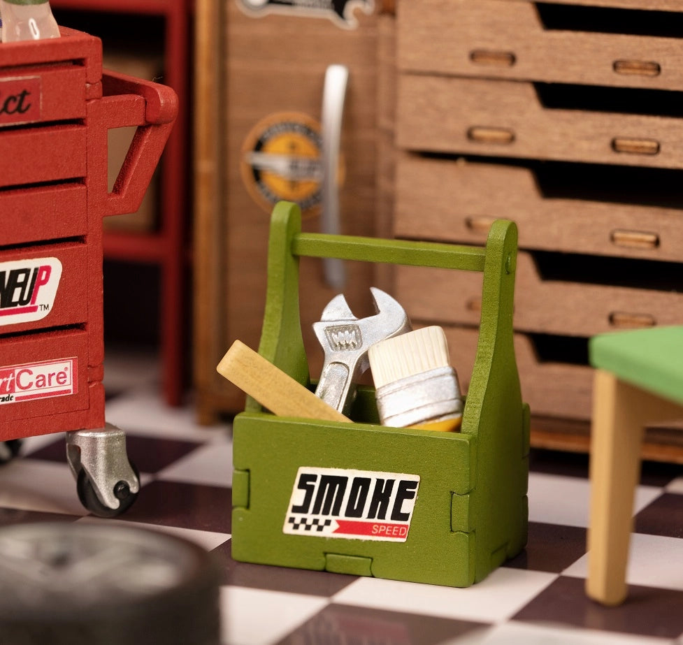 DG165 Garage Workshop Robotim Rolife Diy Miniature House Kit