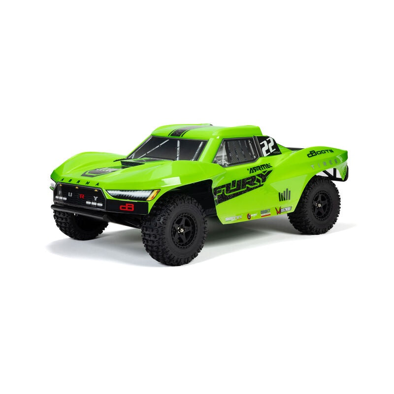 ARA3221T1 1/10 FURY 2wd SHORT COURSE TRUCK RTR, GREEN