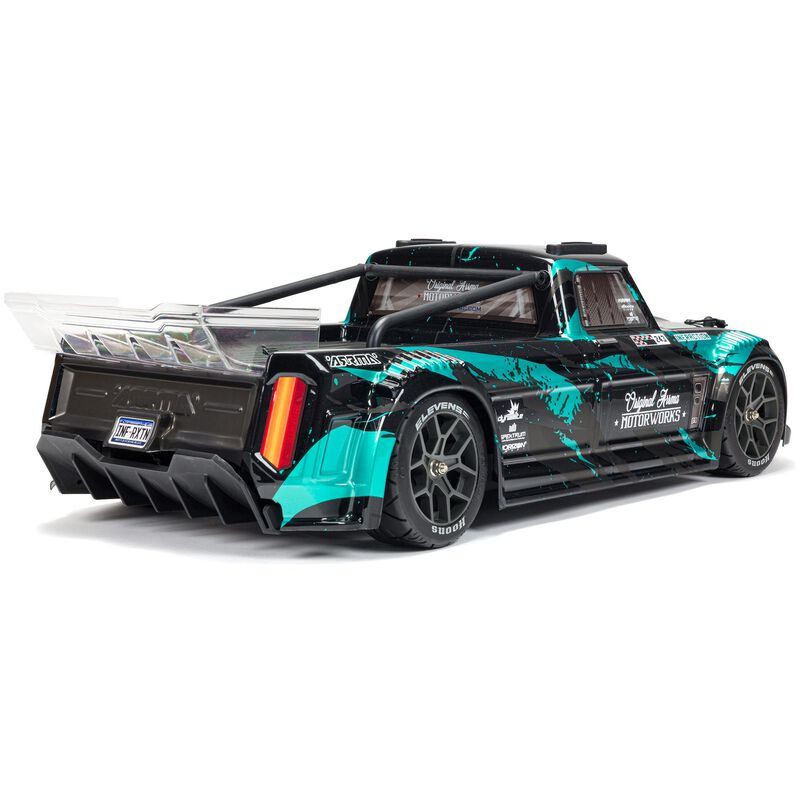 ARRMA 1/8 INFRACTION 4X4 3S BLX 4WD All-Road Street Bash Resto-Mod Truck RTR Blk/Teal - ARA4315V3T2