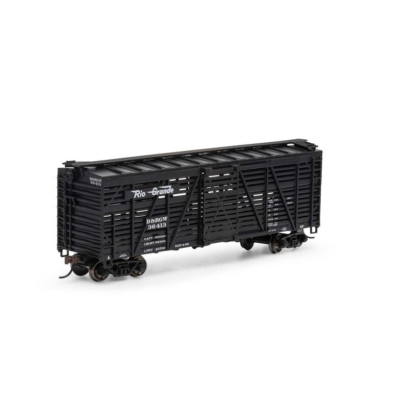 ATH75995 HO 40' Stock Car, D&RGW #36413