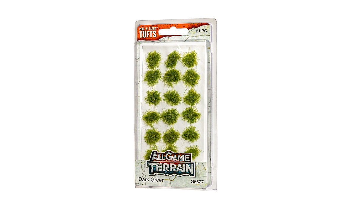 G6627 Dark Green Grass Tufts