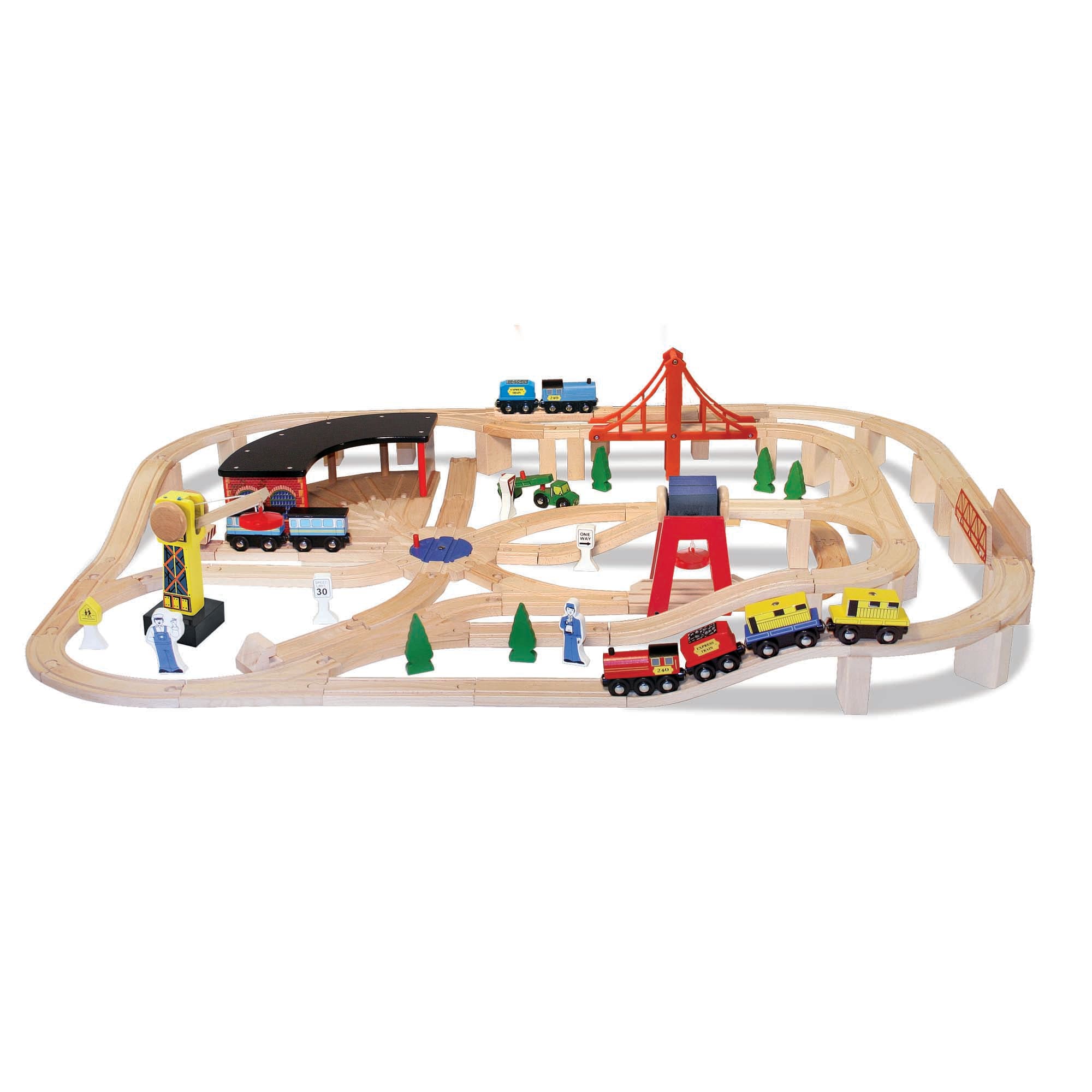 Melissa & Doug Wooden Railway Set - 701