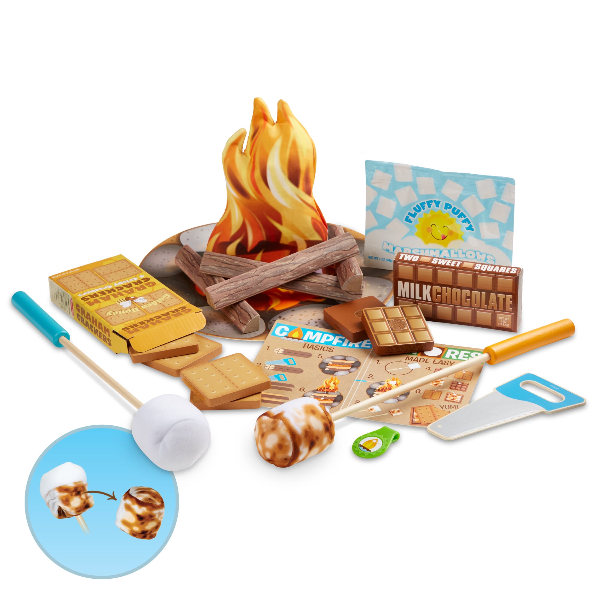 Melissa & Doug Let's Explore Campfire S'mores Play Set - 30822
