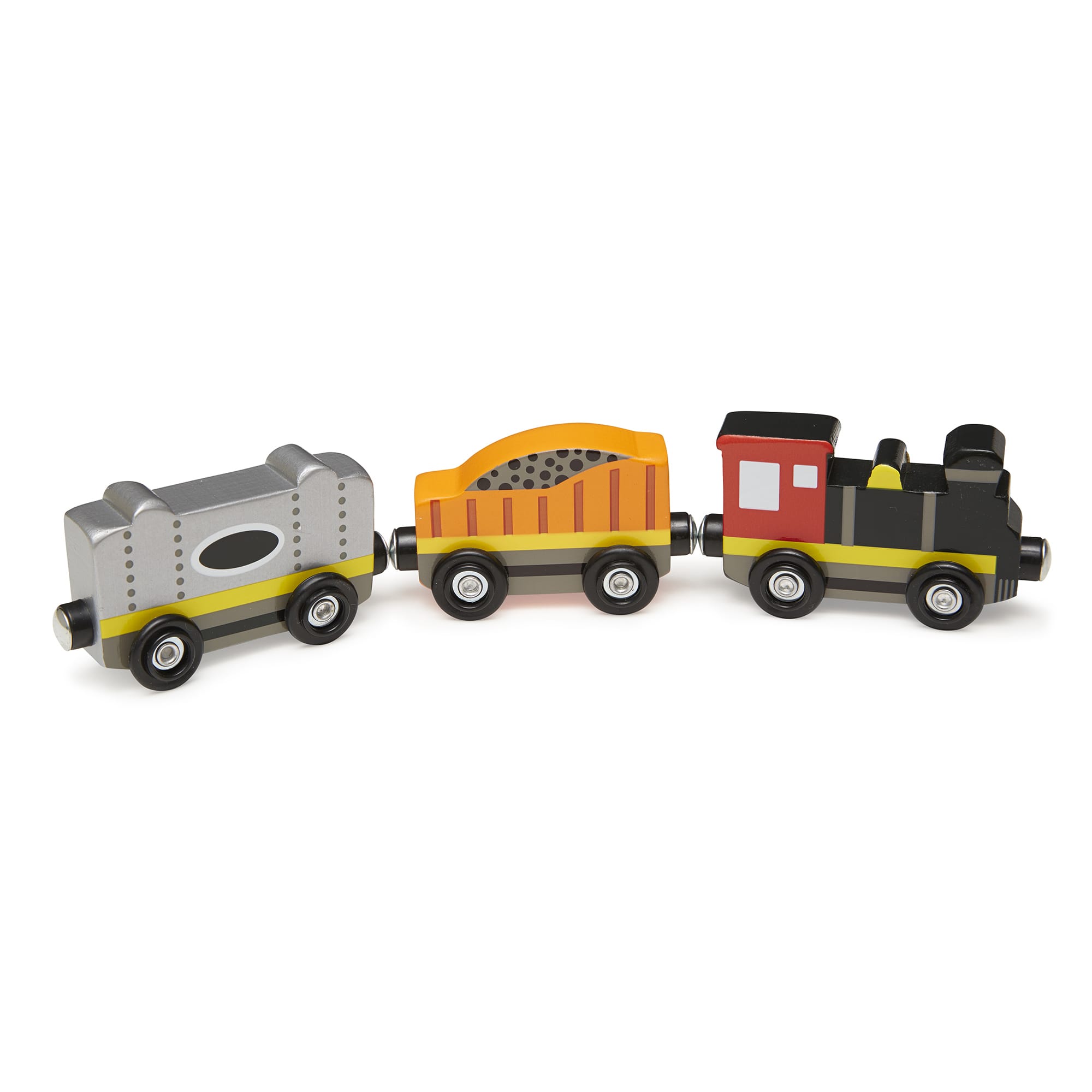 Melissa & Doug Wooden Train Cars - 5186
