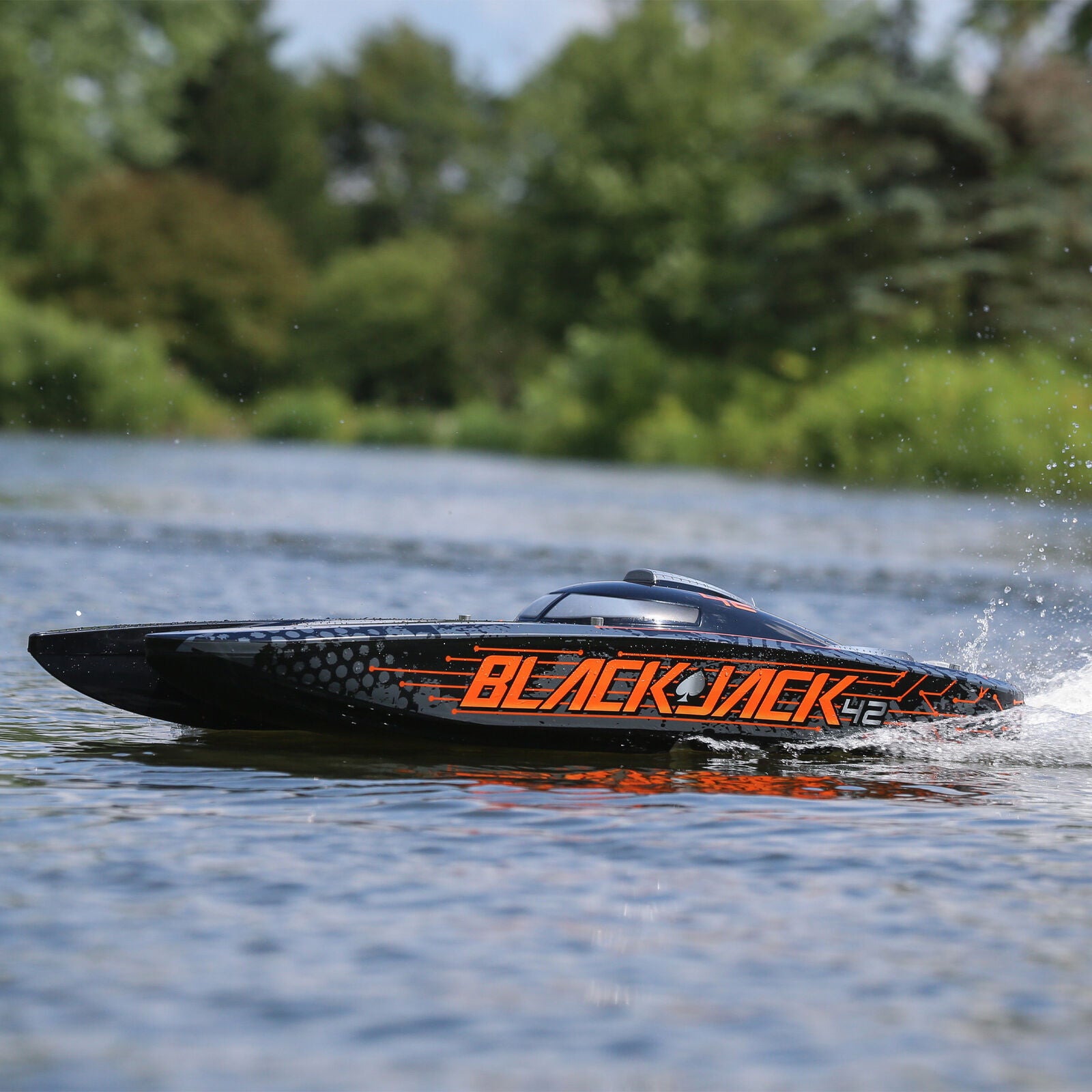 PRB08043T1	Blackjack 42-inch Brushless 8S Cat,BLK/ORG:RTR