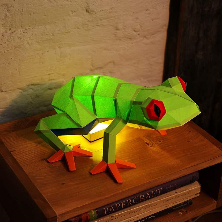 FROTGR Frog 3D Unique Table Lamps Origami Model