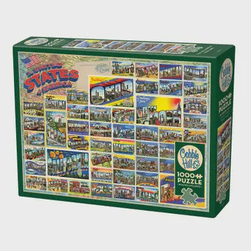 40115 Vintage American Postcards 1000pc Puzzle