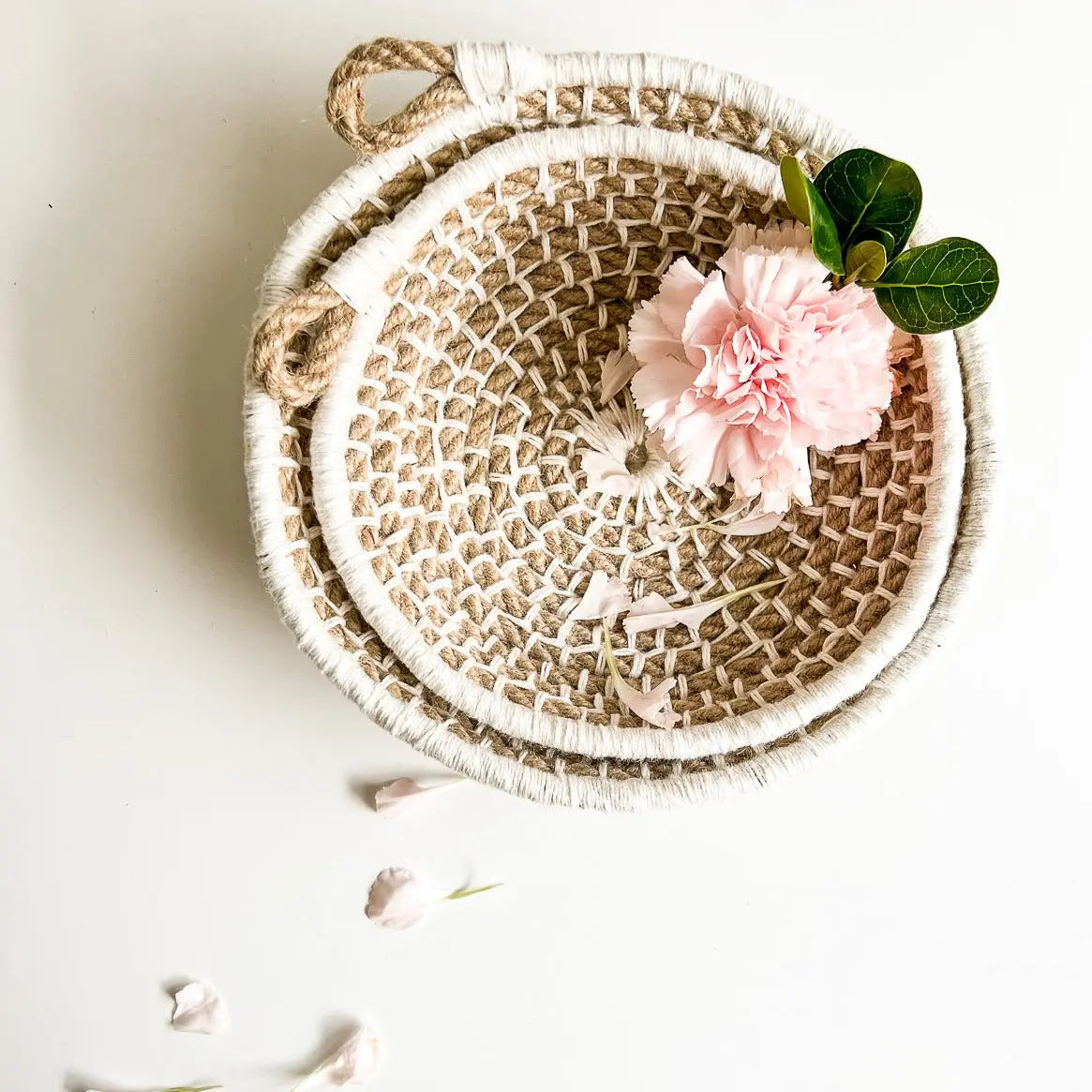 Naomi Nesting Bowls Kit Jute with Ivory