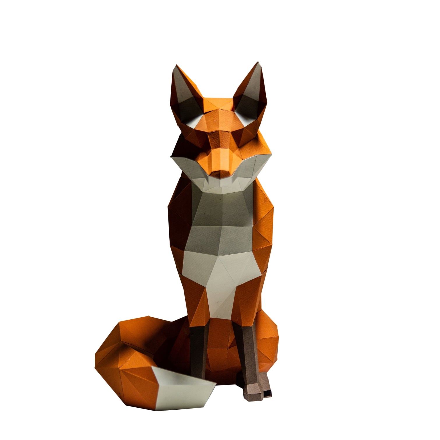 FOXTWOR  Walking Fox Papercraft Origami Model, Fox 3D Model