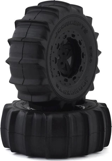 JConcepts Animal Pre-Mounted SC Tires (Tremor) (2) (Slash Rear) (Yellow)