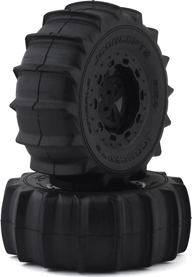 JConcepts Animal Pre-Mounted SC Tires (Tremor) (2) (Slash Rear) (Yellow)