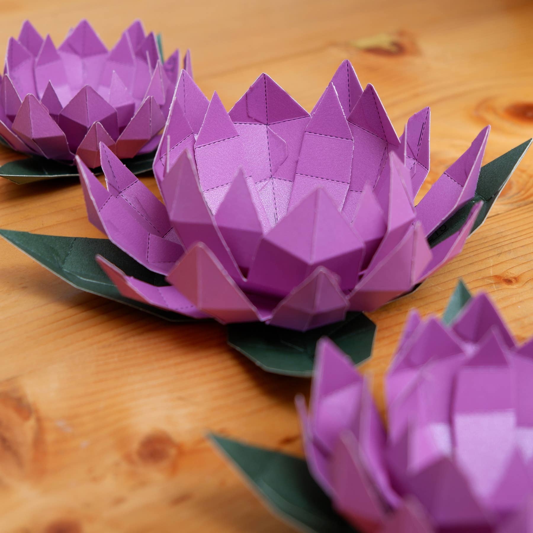 Lotus Papercraft Flower Origami Model