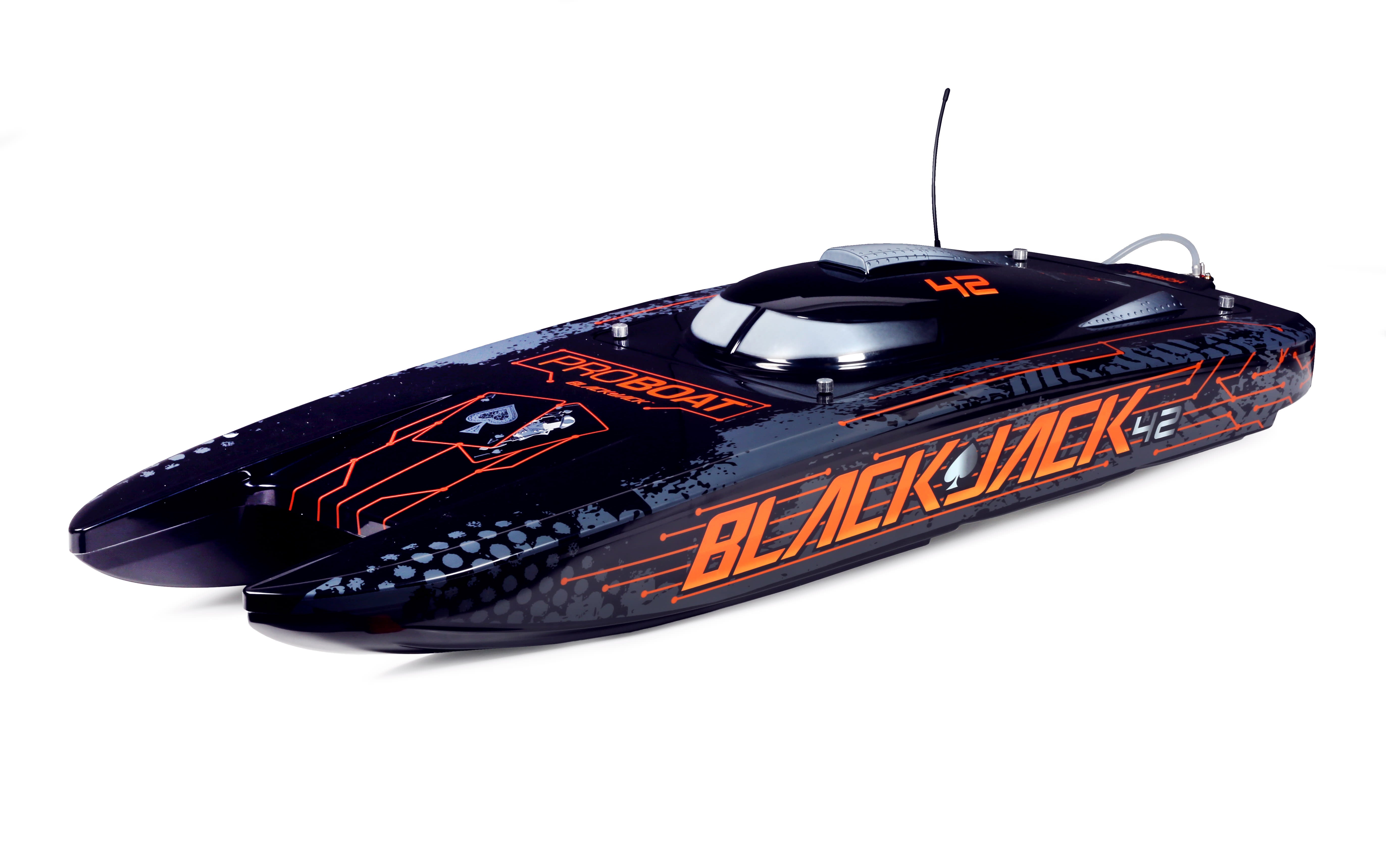 PRB08043T1 Blackjack 42-inch Brushless 8S Cat,BLK/ORG:RTR