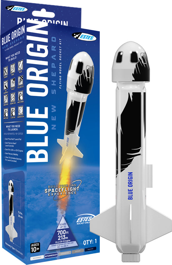 Blue Origin Shepard Builder Kit, Skill Level: Intermediate