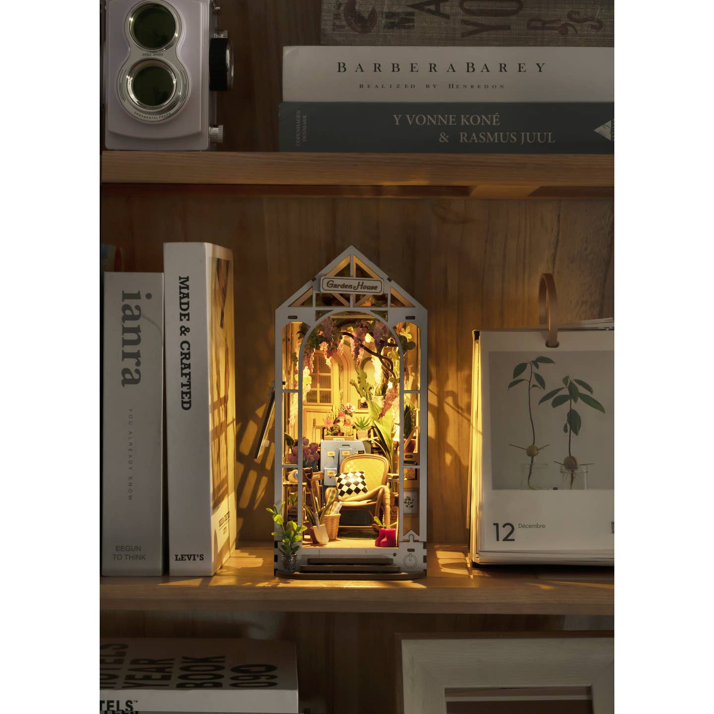 DIY Miniature House Book Nook Kit: Garden House