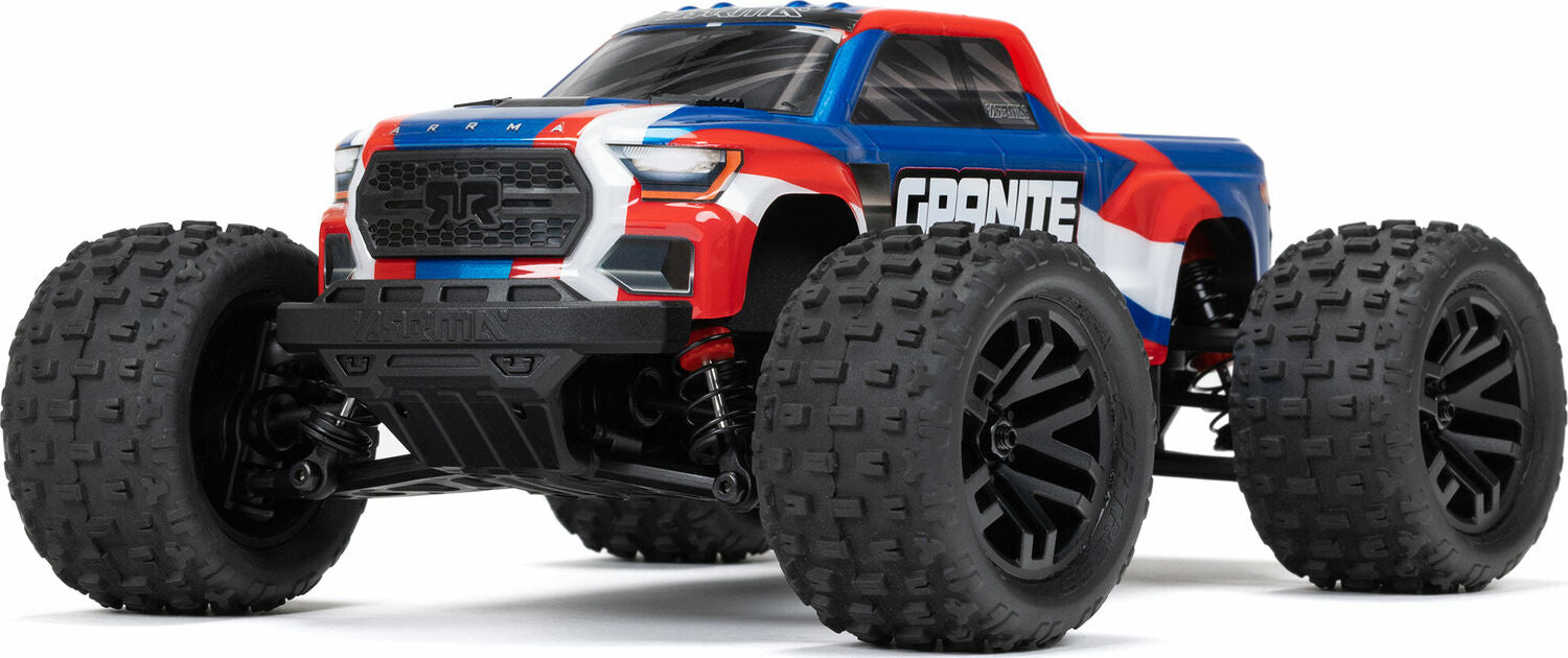 1/18 GRANITE GROM MEGA 380 Brushed 4X4 Monster Truck RTR with Battery & Charger, Blue