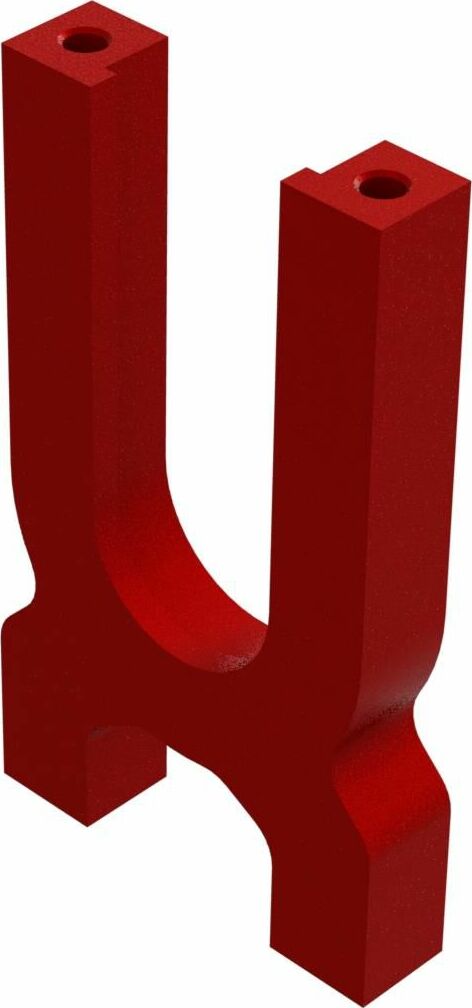 Aluminum Center Diff Holder, Red