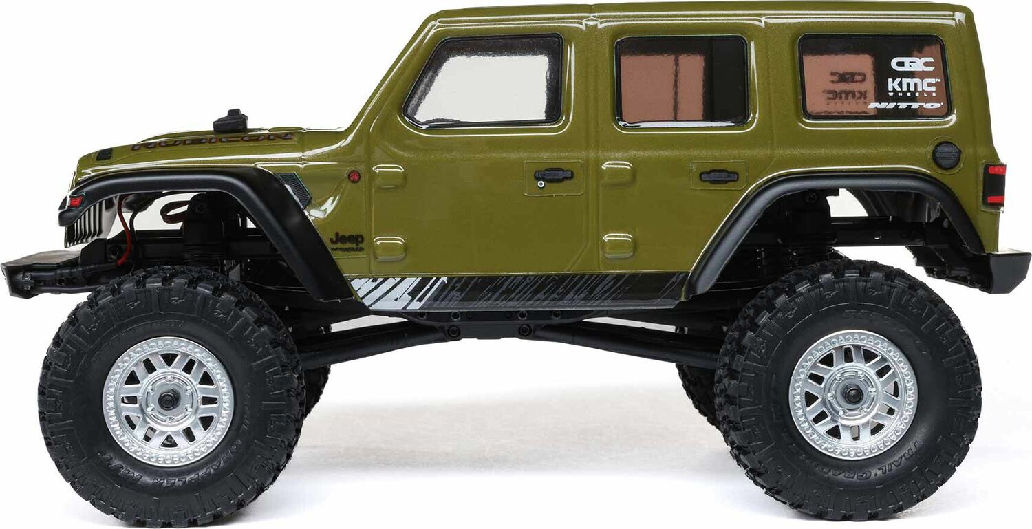 1/24 SCX24 Jeep Wrangler JLU 4X4 Rock Crawler Brushed RTR, Green