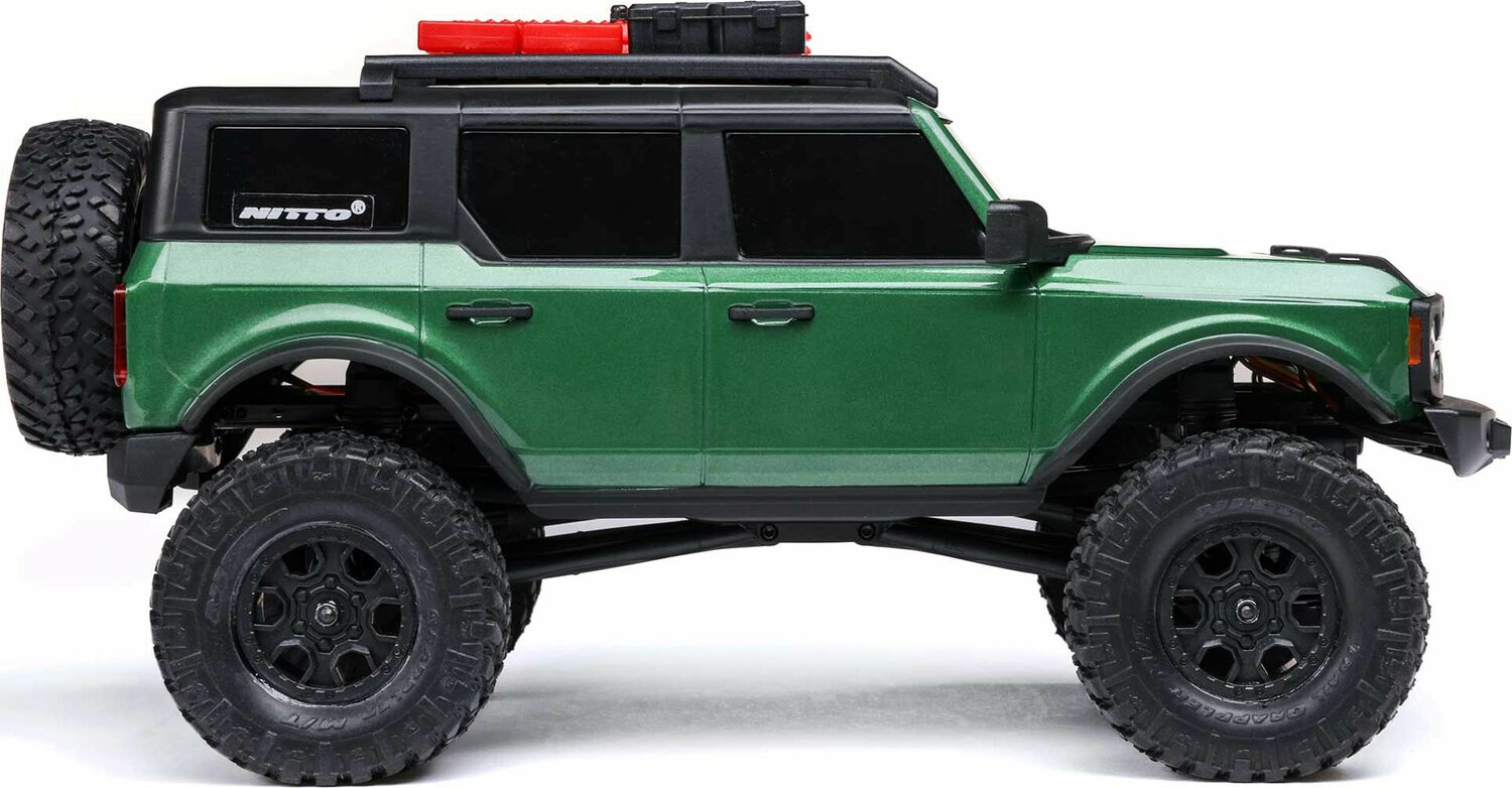1/24 SCX24 Ford Bronco 4X4 RTR Brushed Rock Crawler (Battery & Charger Included), Green